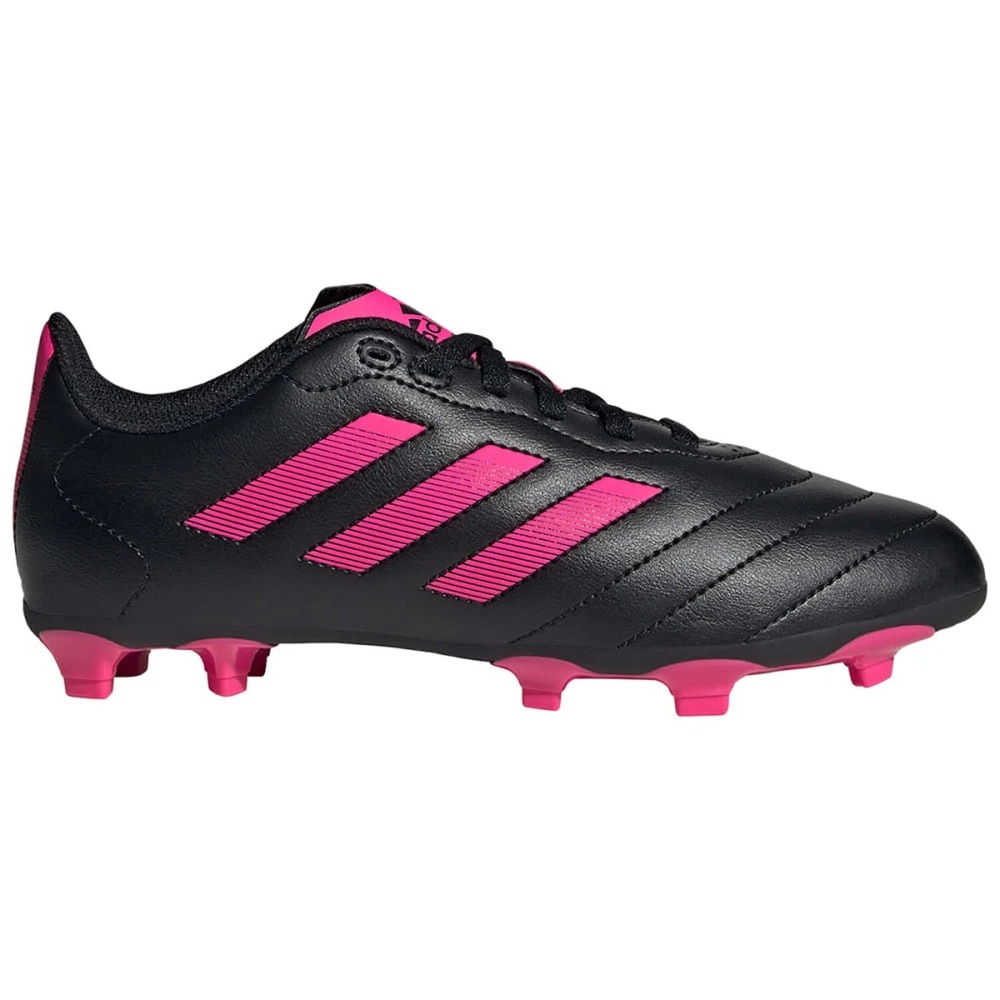 NEW!!! Adidas Goletto VIII FG J Core Youth Soccer Cleats - Black/Shock Pink Sz 5